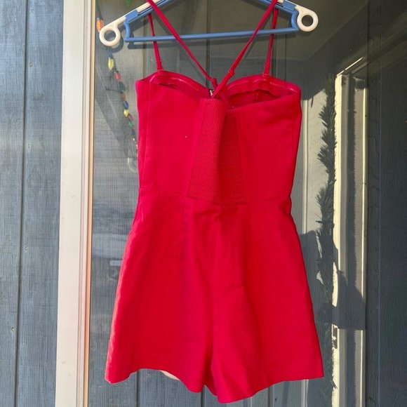 Robin k hot pink Romper with zipper size small - Picture 2 of 4